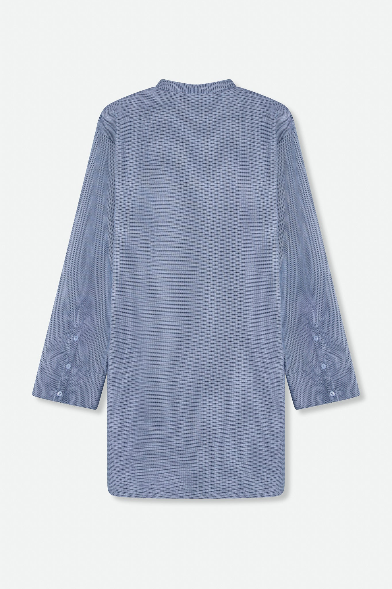 MARI PLEATED BLOUSE IN FINE ITALIAN COTTON POPLIN - Image 2