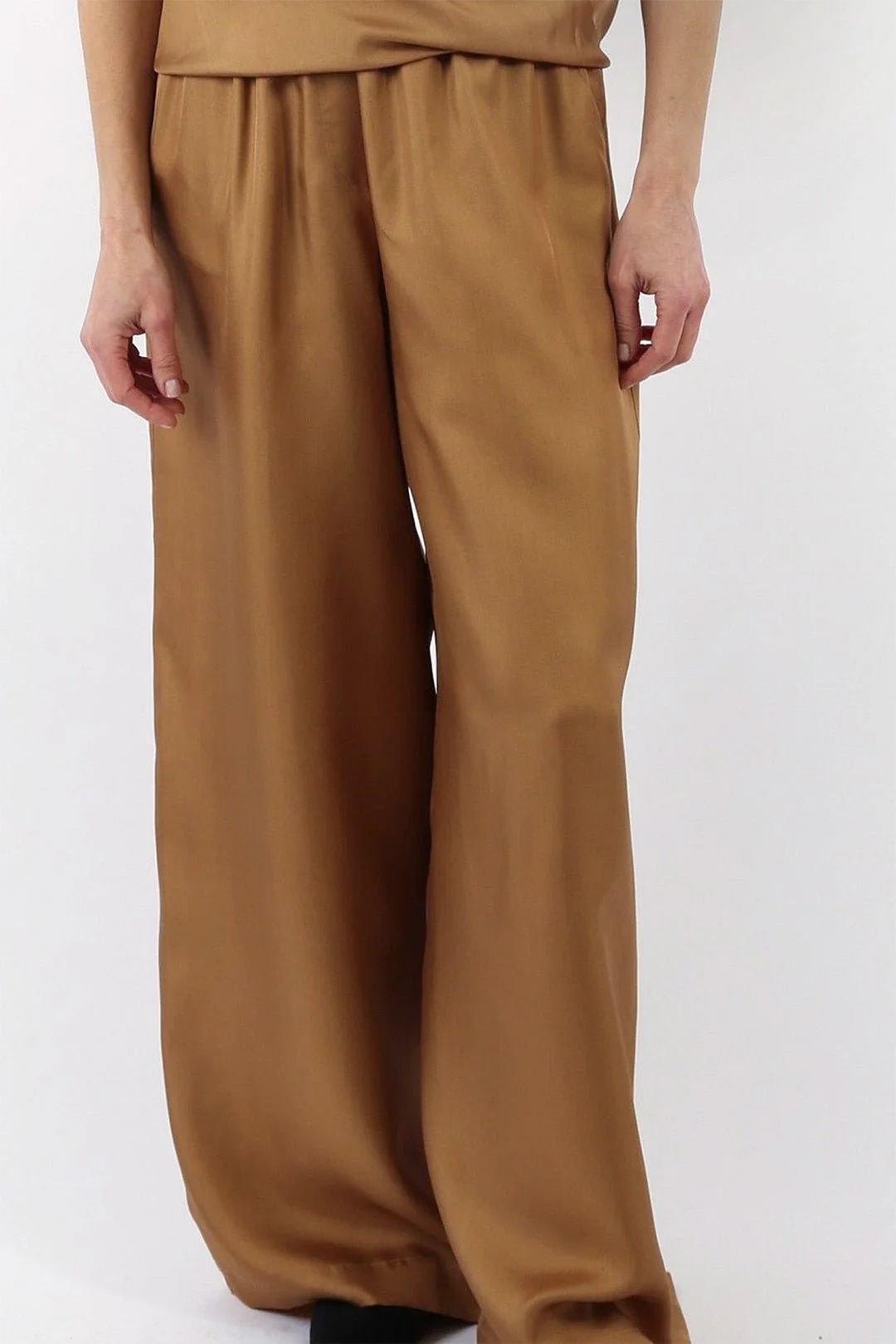 PRIYA SILK TWILL WIDE LEG PANT - Image 12