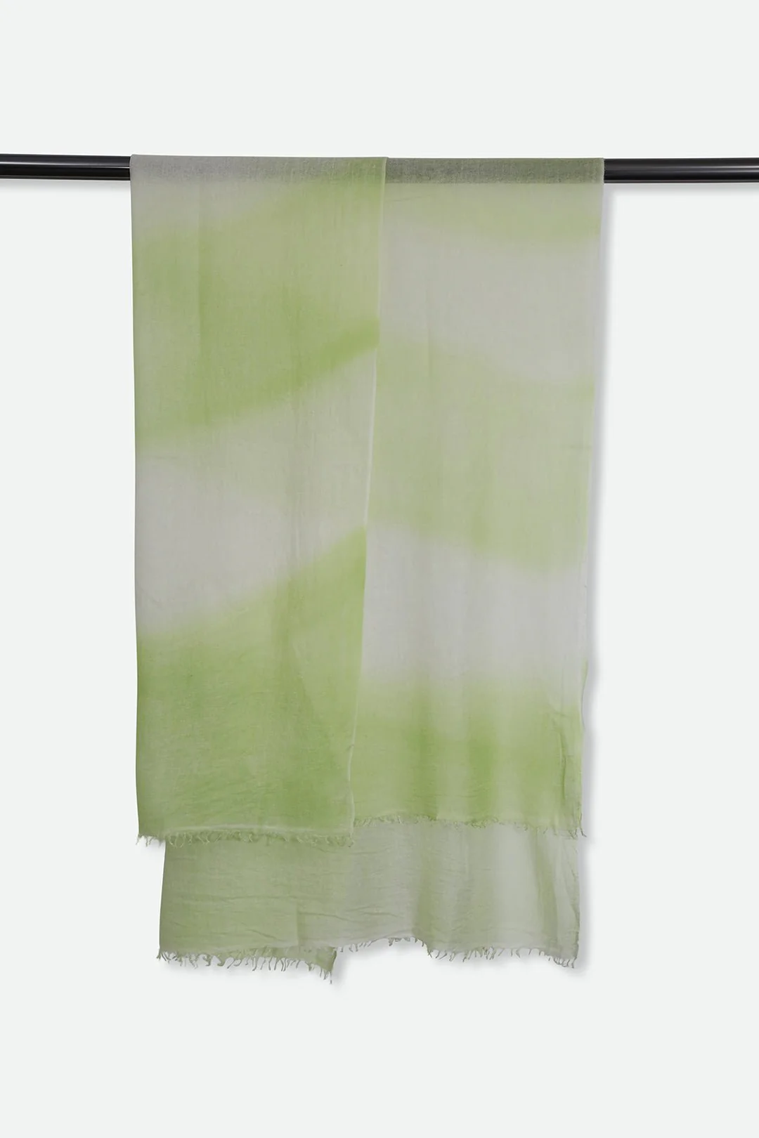 PRIMAVERA GREEN SCARF IN HAND DYED CASHMERE - Image 2