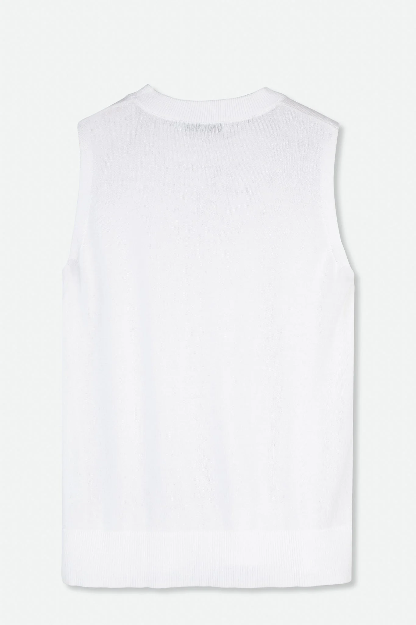 PERI SLEEVELESS CREW TOP IN COTTON BLEND - Image 6