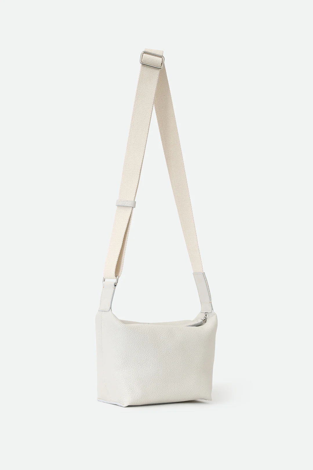 RAVELLO ITALIAN LEATHER HANDBAG IN BUTTER WHITE - Image 2