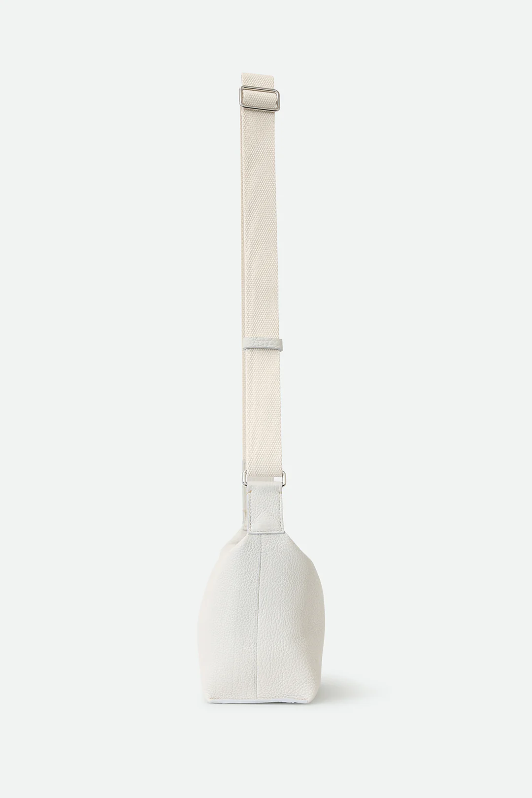 RAVELLO ITALIAN LEATHER HANDBAG IN BUTTER WHITE - Image 3