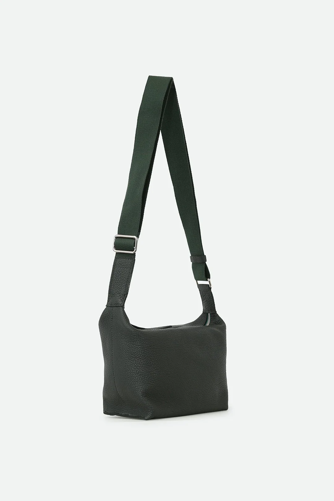 RAVELLO ITALIAN LEATHER HANDBAG IN FOREST - Image 2