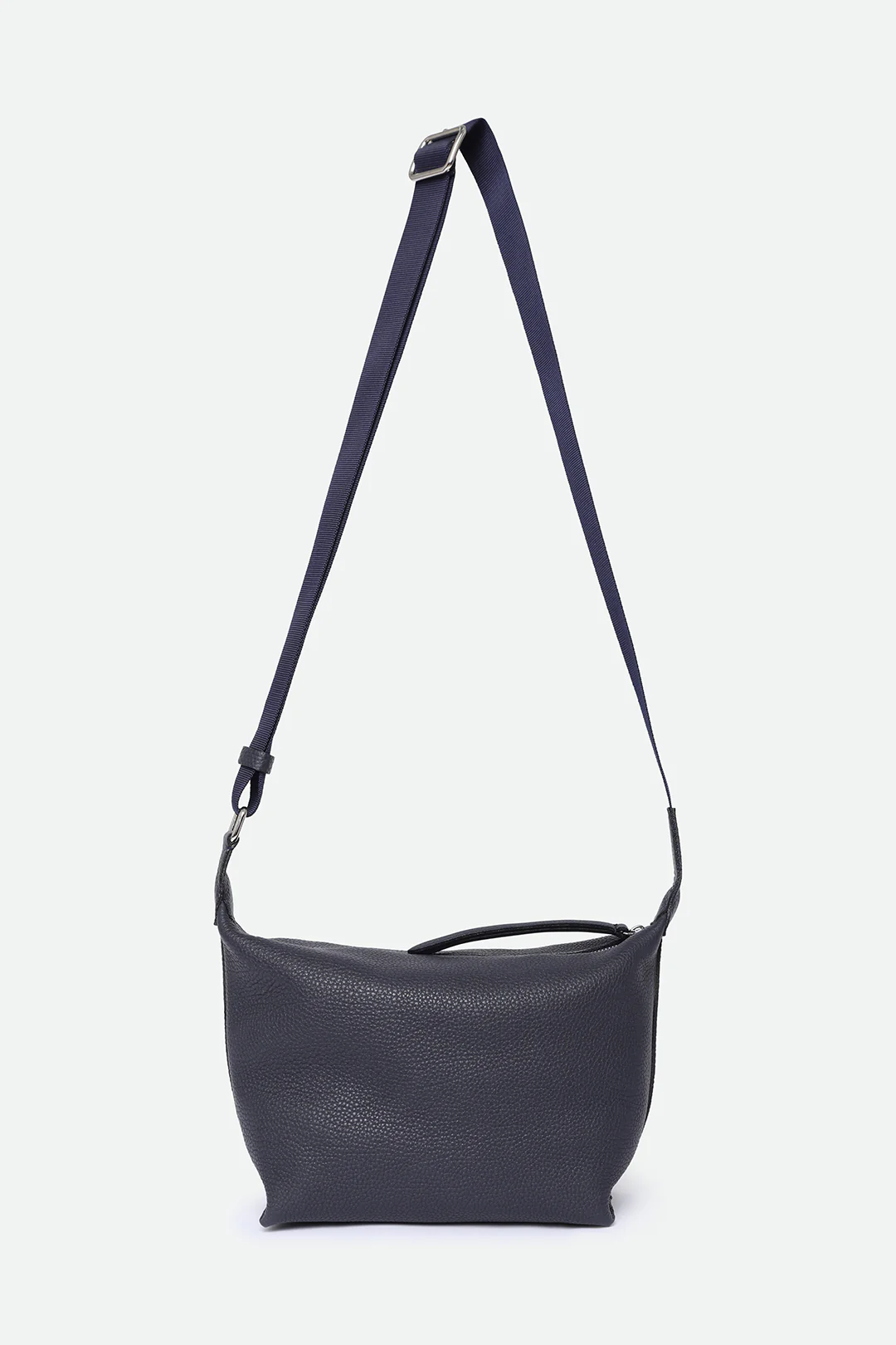 RAVELLO ITALIAN LEATHER HANDBAG IN NAVY - Image 6