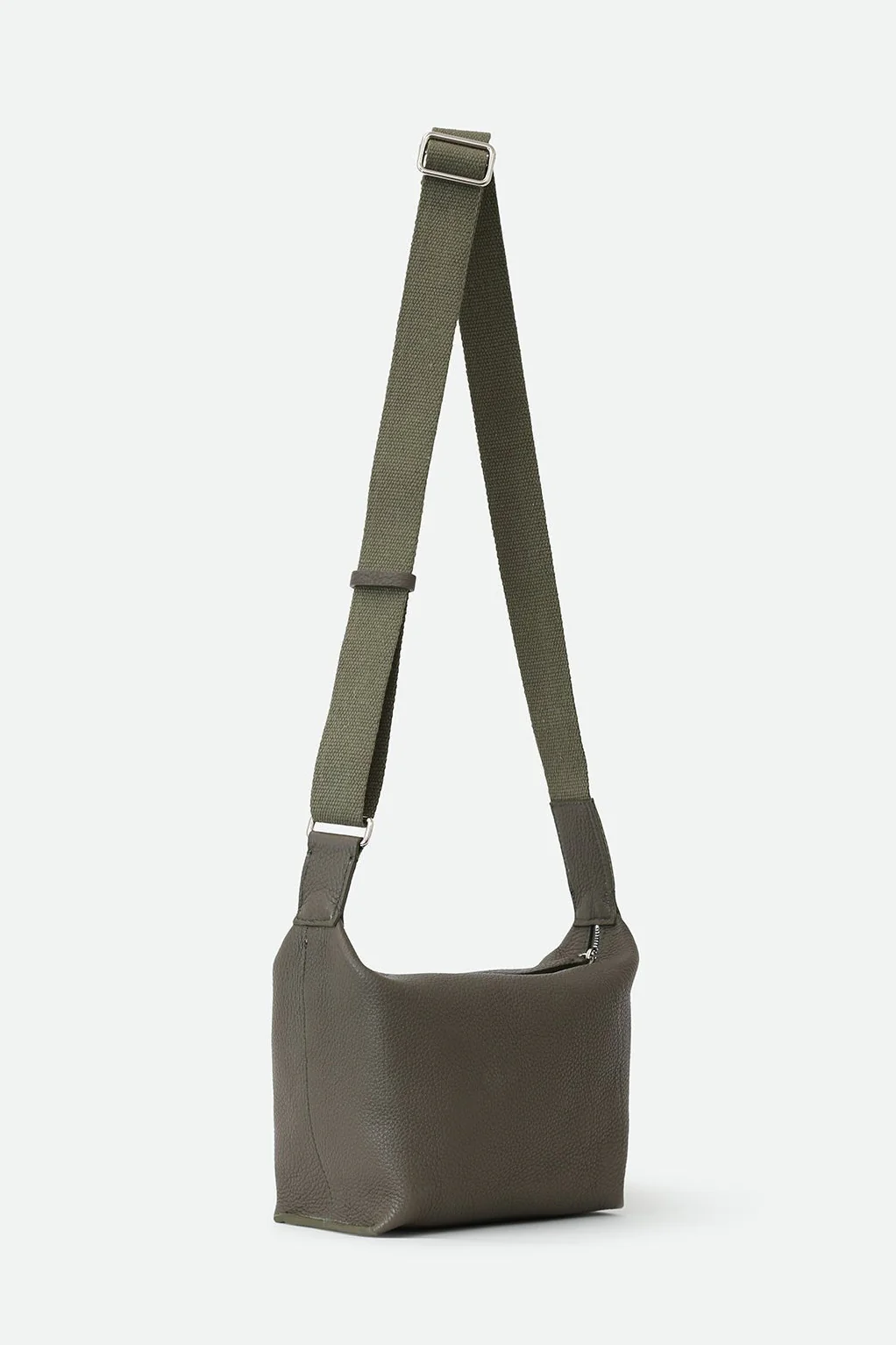 RAVELLO ITALIAN LEATHER HANDBAG IN OLIVE - Image 3