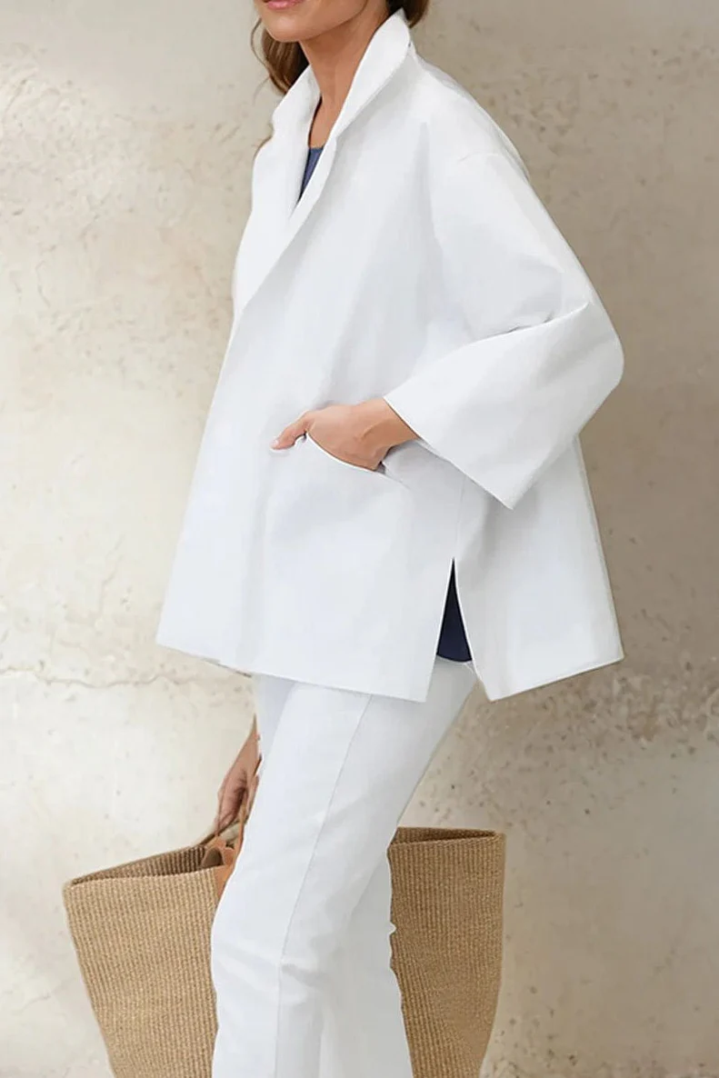 RIMINI JACKET IN ITALIAN STRETCH COTTON - Image 12