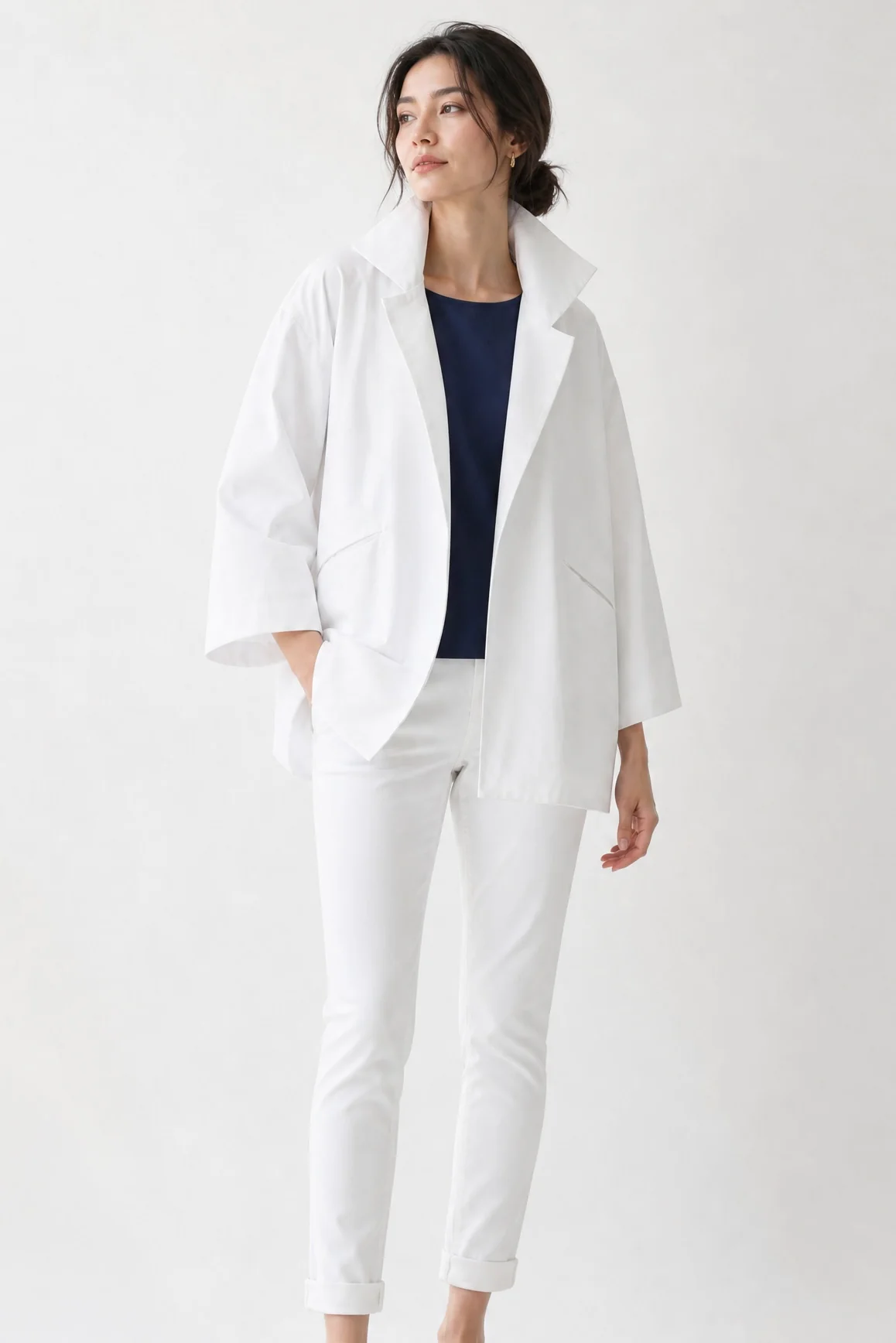 RIMINI JACKET IN ITALIAN STRETCH COTTON - Image 13
