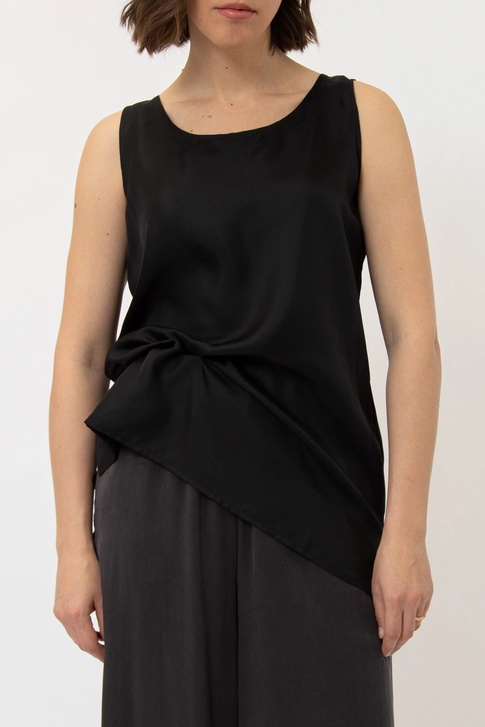 SABINA SILK TWILL TANK TOP - Image 3