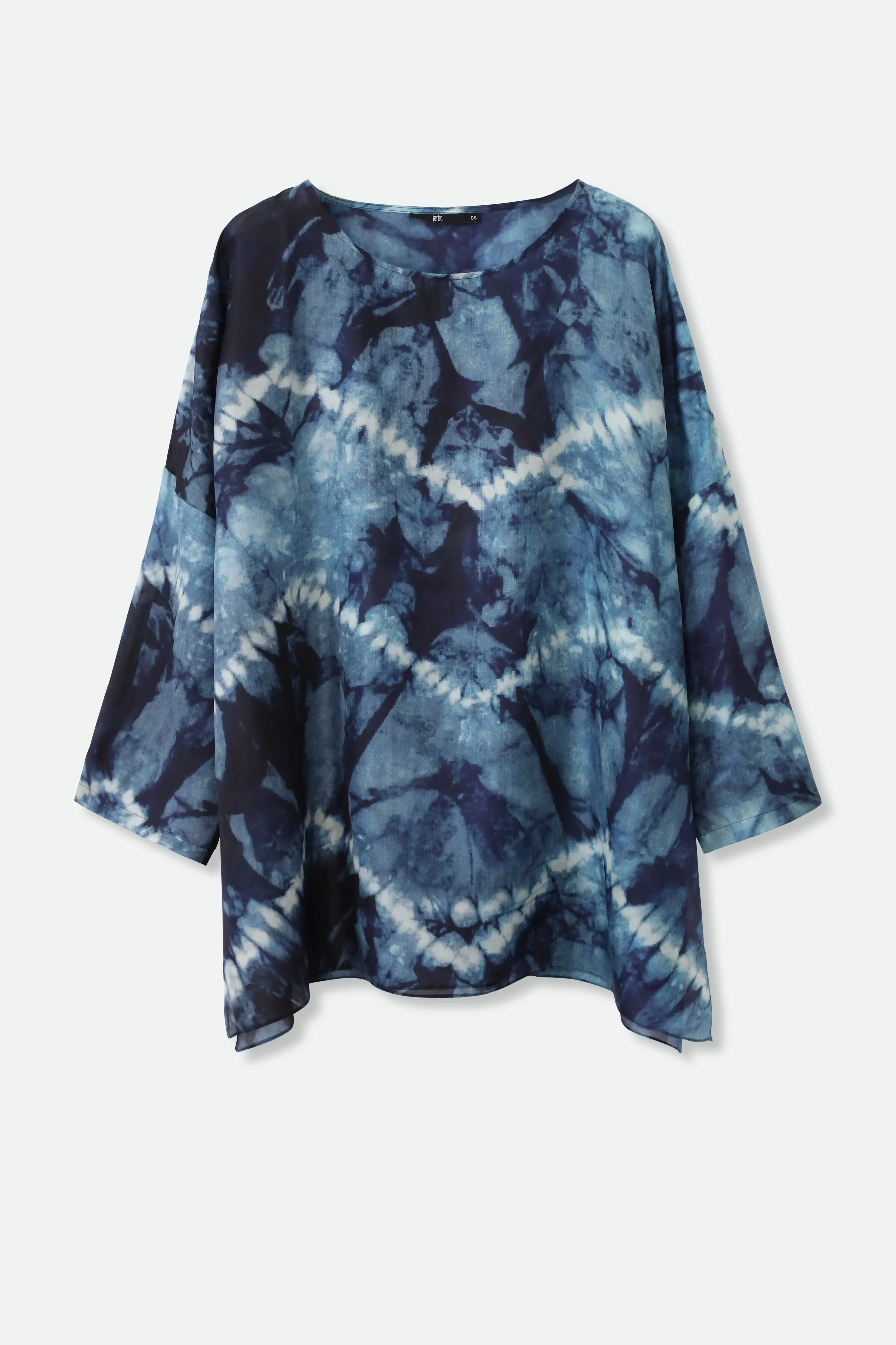 SAMIRA ONE-SIZE TUNIC IN  LIGHTWEIGHT PRINTED SILK VOILE FLORENCE - Image 3