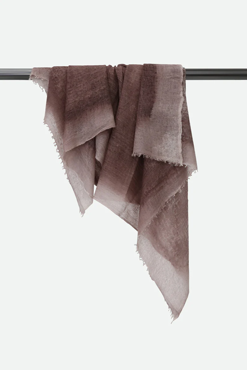 SCARF IN HAND DYED CASHMERE PECAN - Image 4