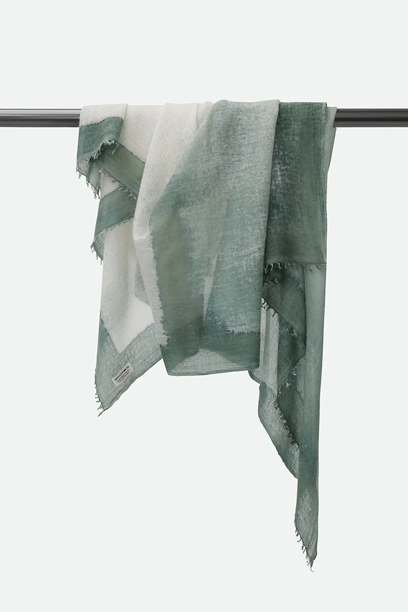 FERN BUFF BEIGE SCARF IN HAND DYED CASHMERE