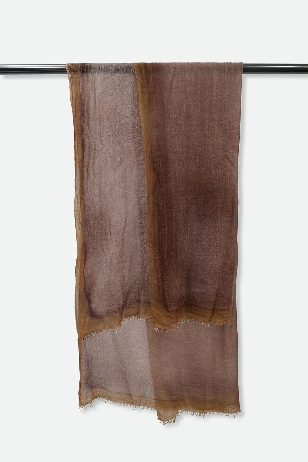 GOLD & COPPER SCARF IN HAND DYED CASHMERE - Image 3