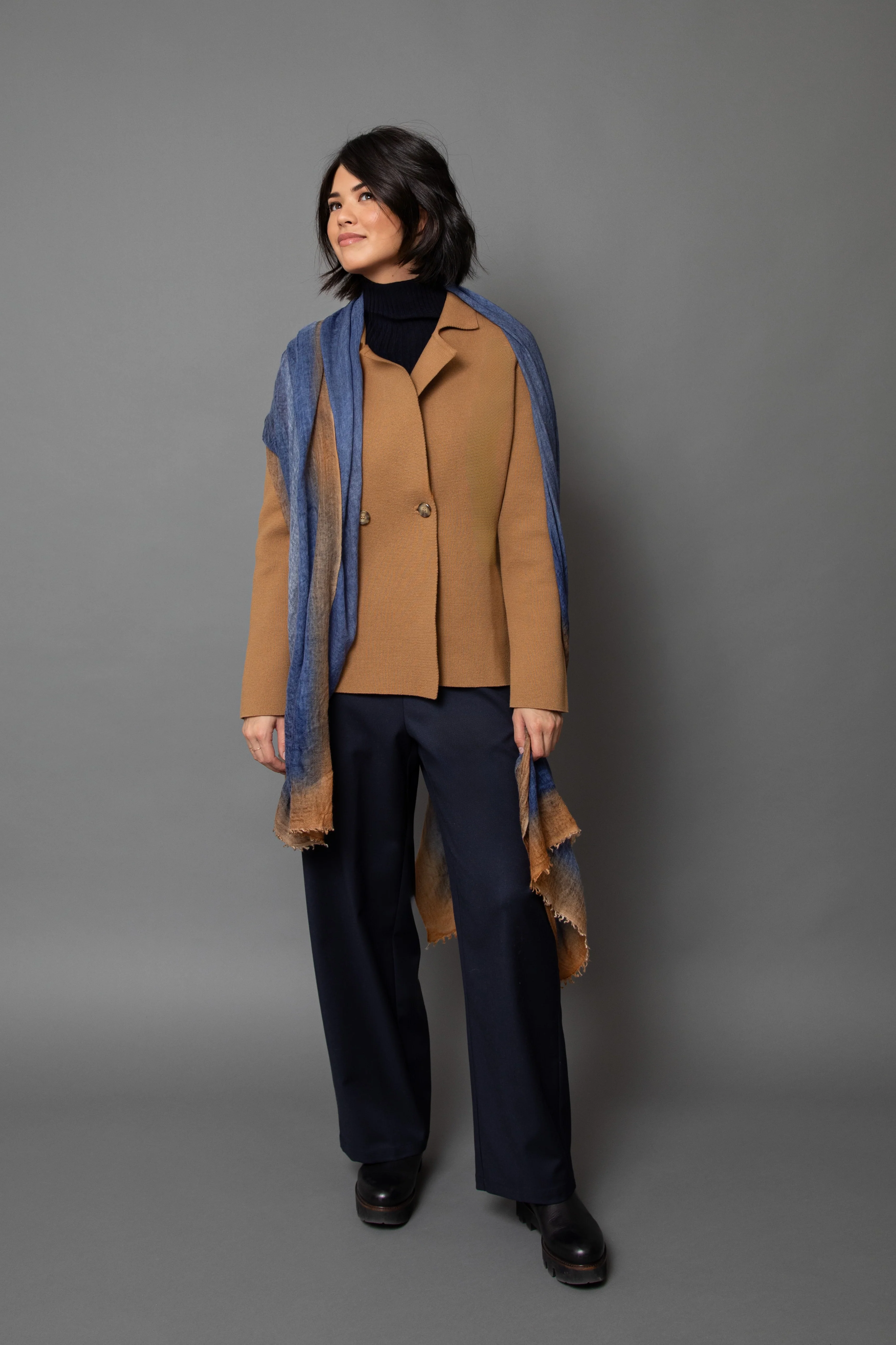 LAGOON ISLAND SCARF IN HAND DYED CASHMERE - Image 2