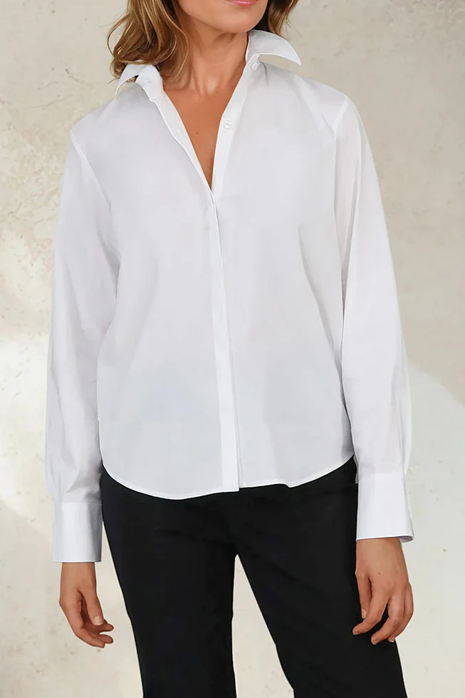 SELIA MINI SHIRT IN ITALIAN COTTON POPLIN - Image 4