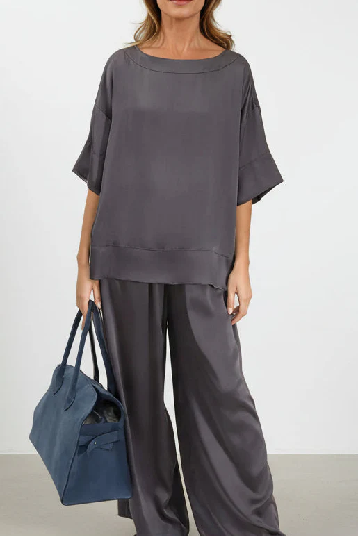 PALMETTO PANT IN SILK CHARMEUSE - Image 4