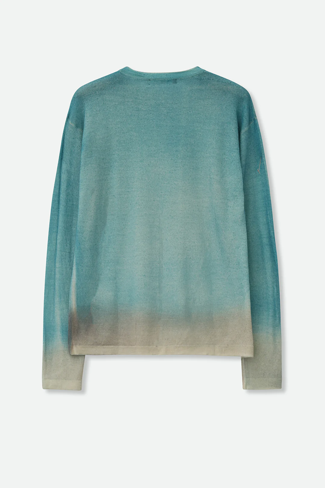 SHILOH CREW IN HAND-DYED CASHMERE SEAFOAM - Image 2