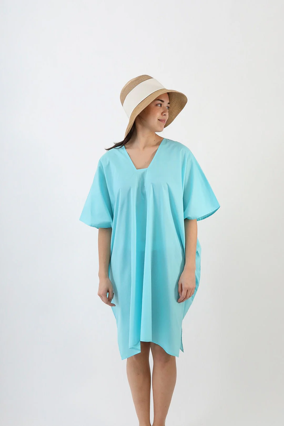 SIA KAFTAN IN ITALIAN COTTON VOILE - Image 2