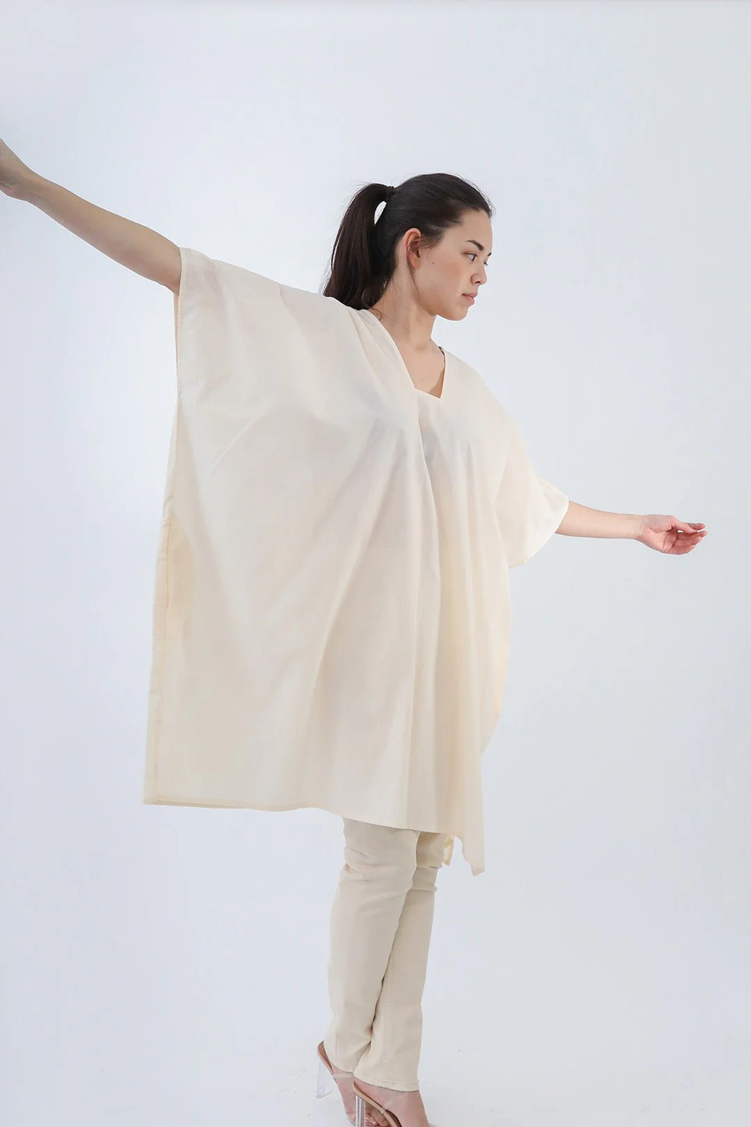 SIA KAFTAN IN ITALIAN COTTON VOILE - Image 6
