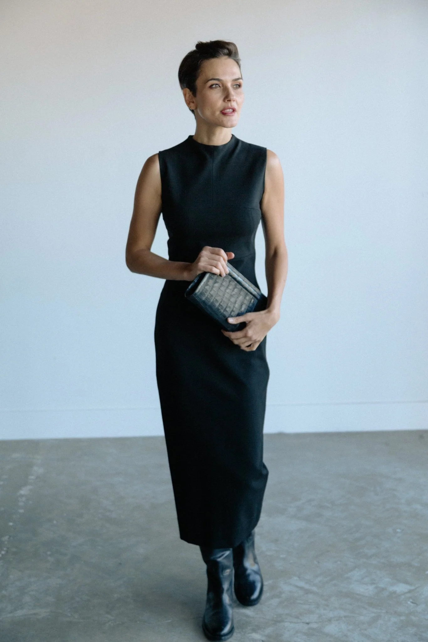 LUNA DRESS IN PONTE KNIT - Image 3