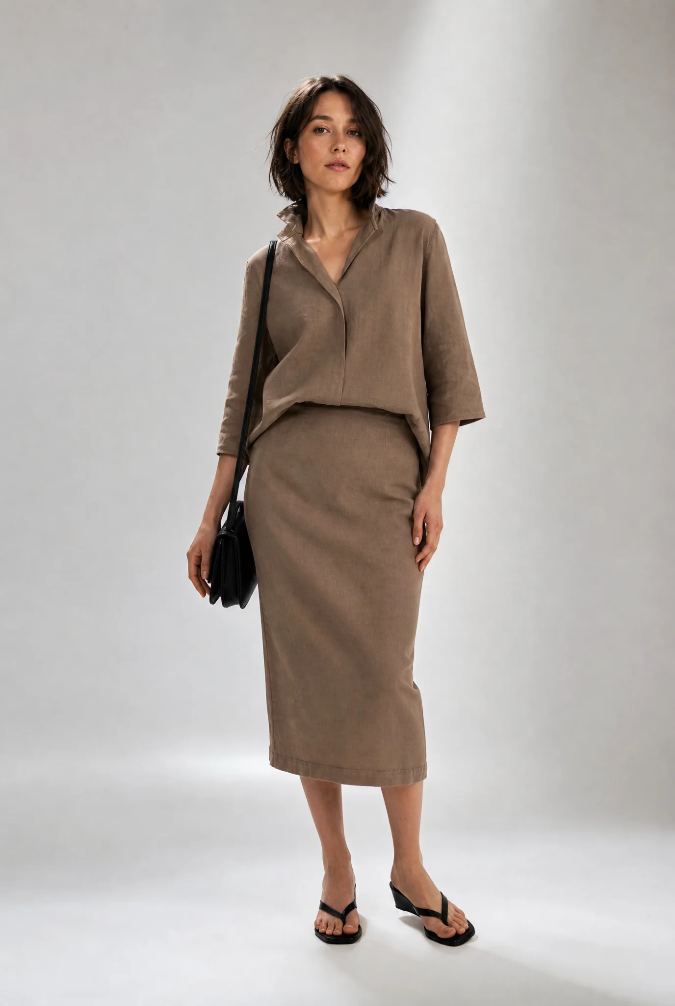 SORELLA SHIRT IN ITALIAN LINEN STRETCH - Image 15