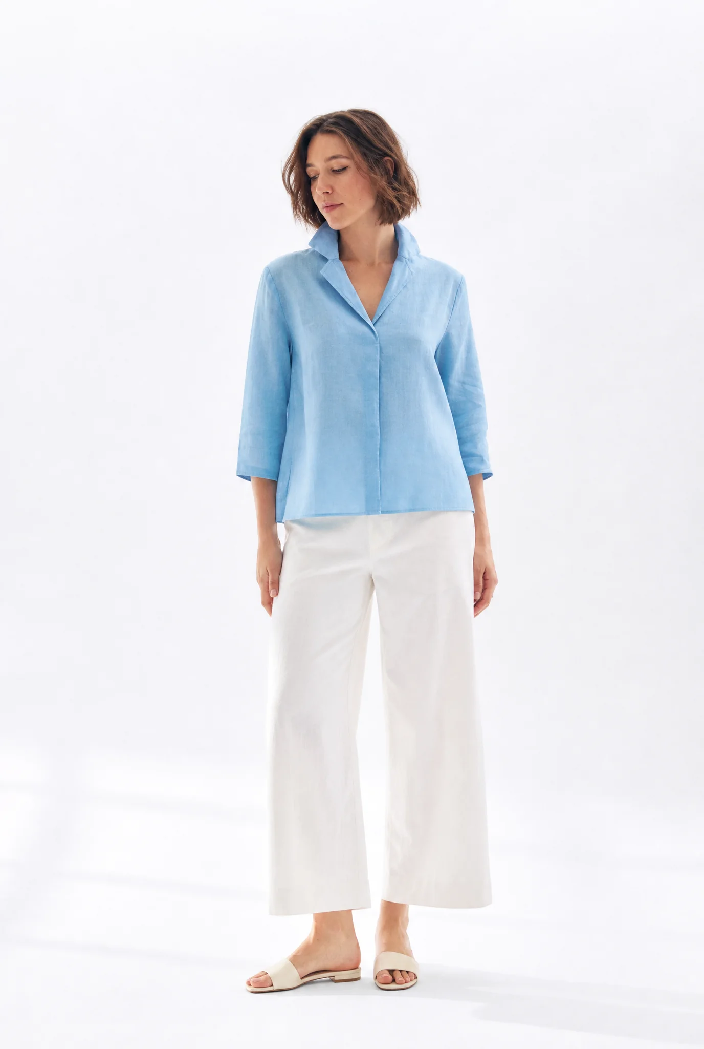 PIPPA PANT IN ITALIAN COTTON STRETCH TWILL - Image 2