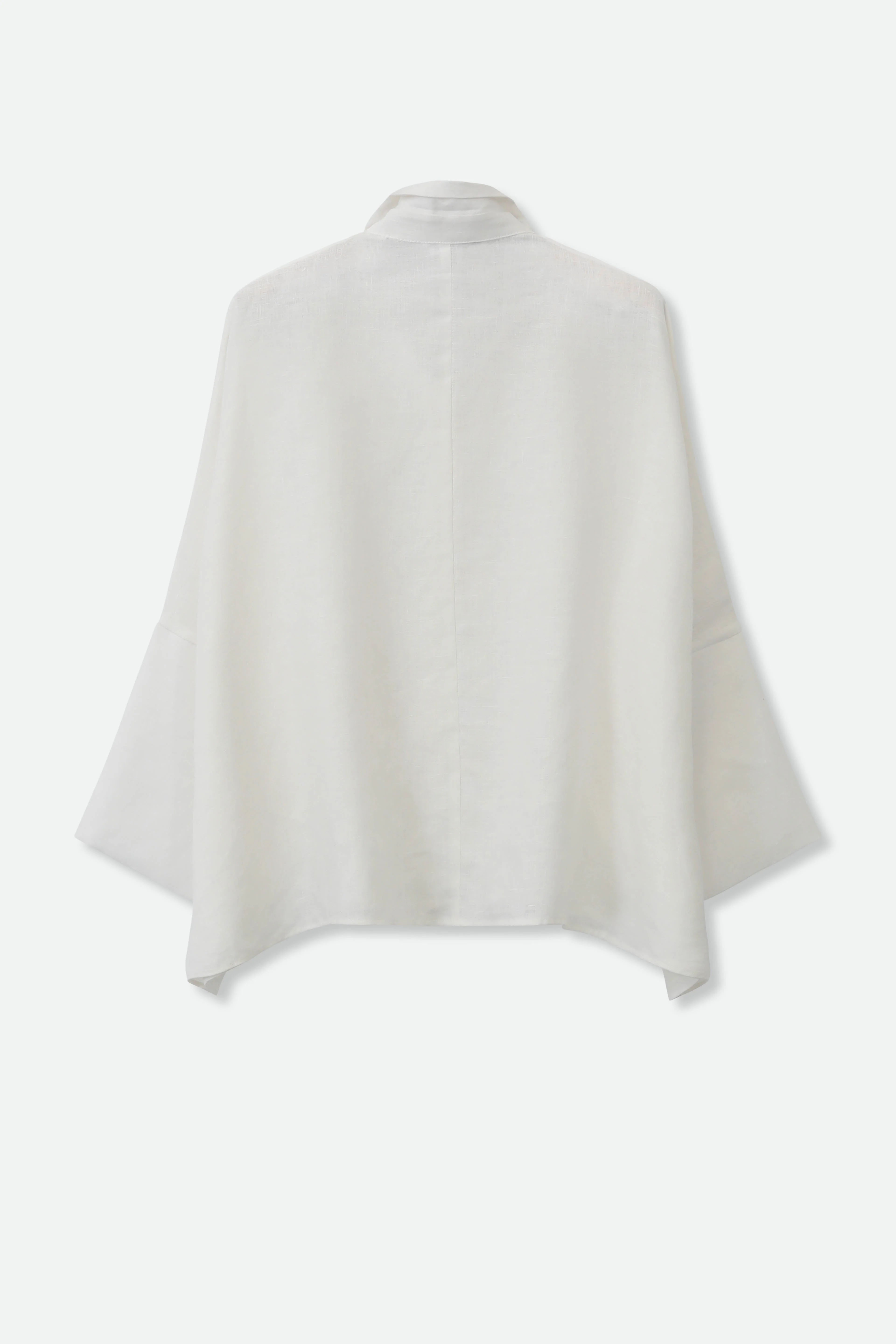 SAIL SHIRT IN ITALIAN LINEN WHITE - Image 3