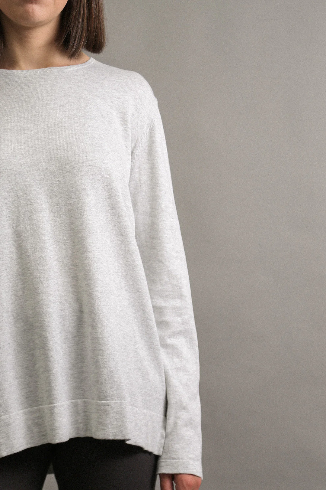 LIMITED EDITION STEVIE LONG SLEEVE CREW IN KNIT PIMA COTTON - Image 12