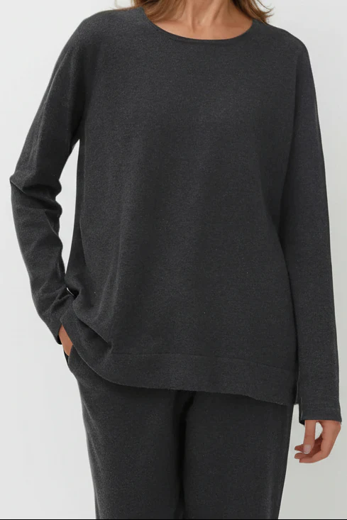 LIMITED EDITION STEVIE LONG SLEEVE CREW IN KNIT PIMA COTTON - Image 17