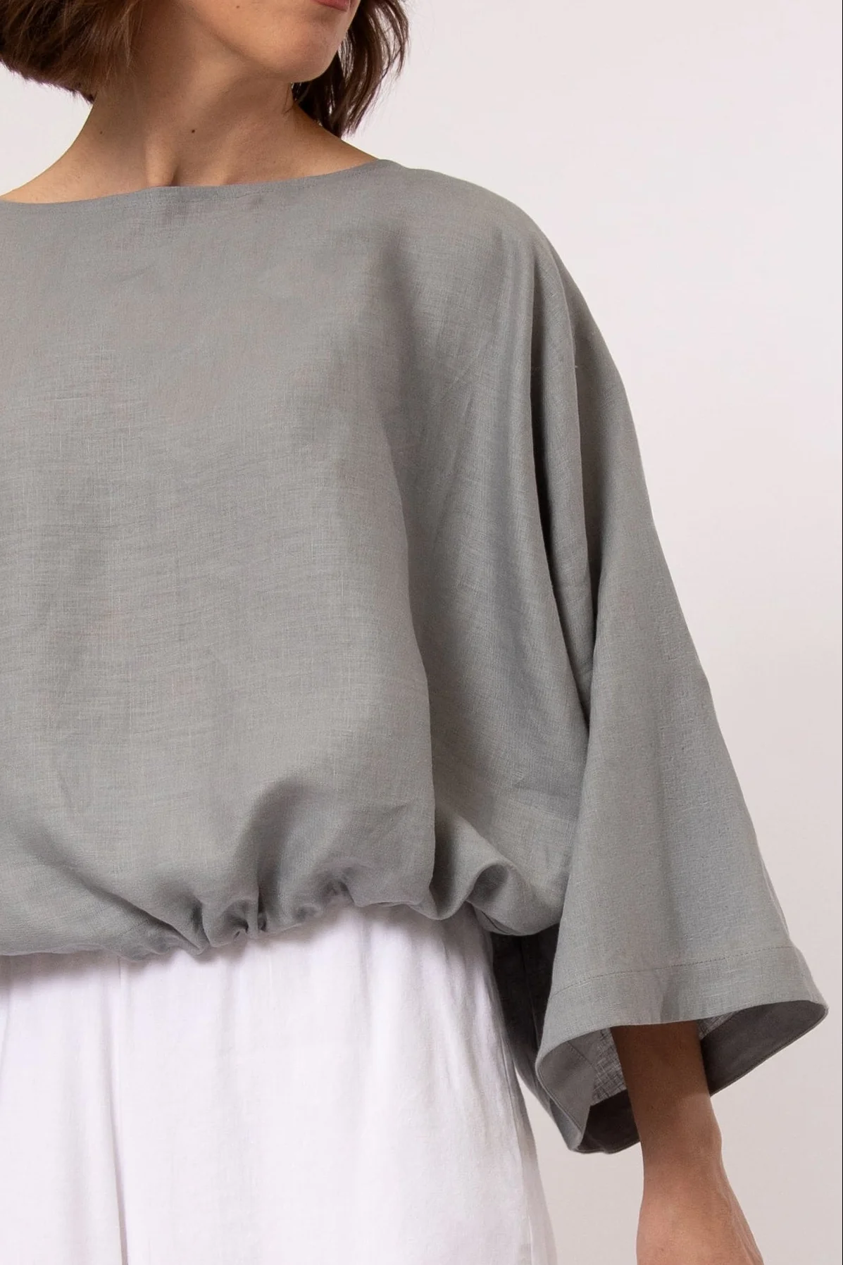TILLIE TOP IN ITALIAN LINEN - Image 11