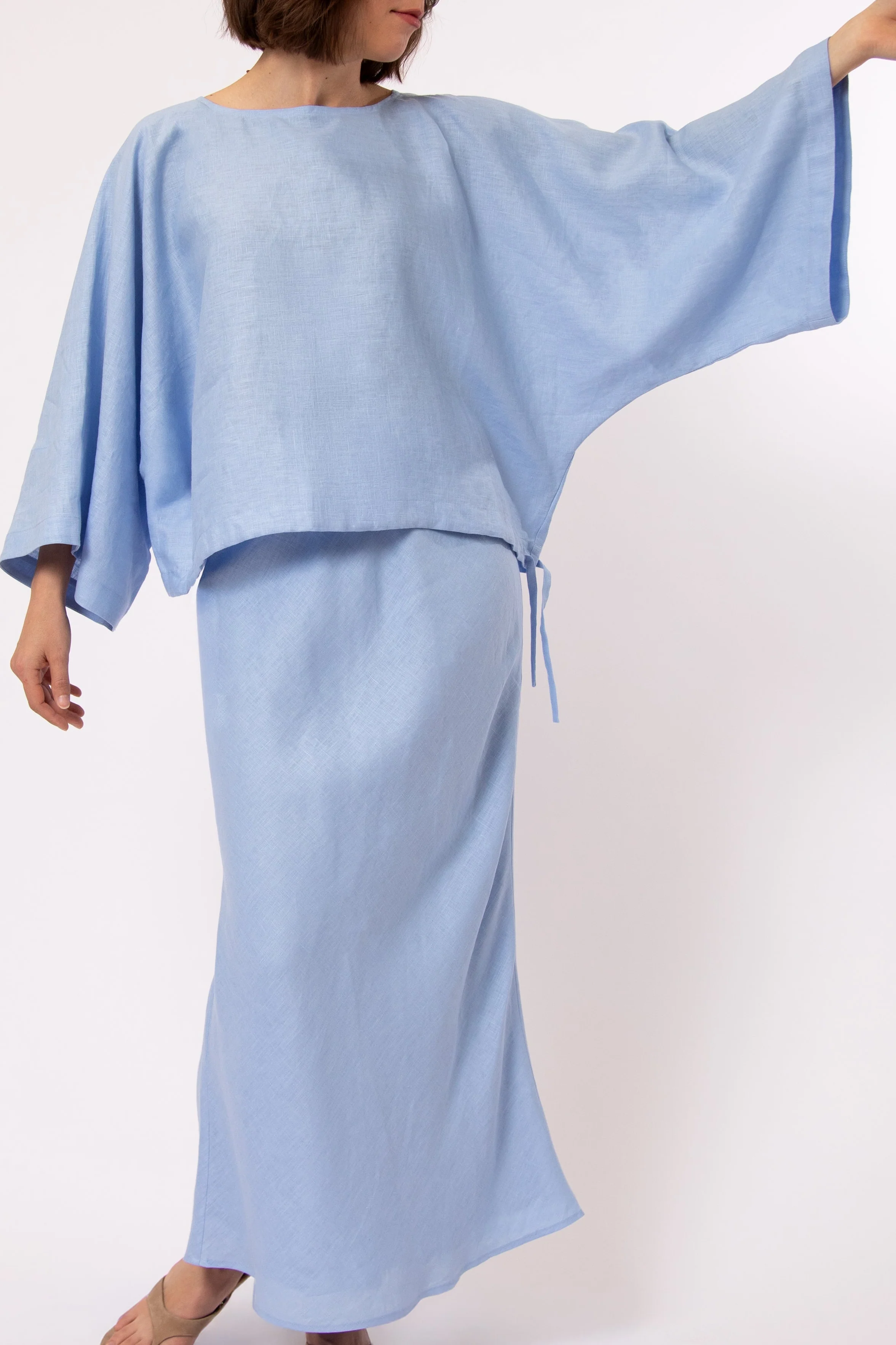 TILLIE TOP IN ITALIAN LINEN - Image 7