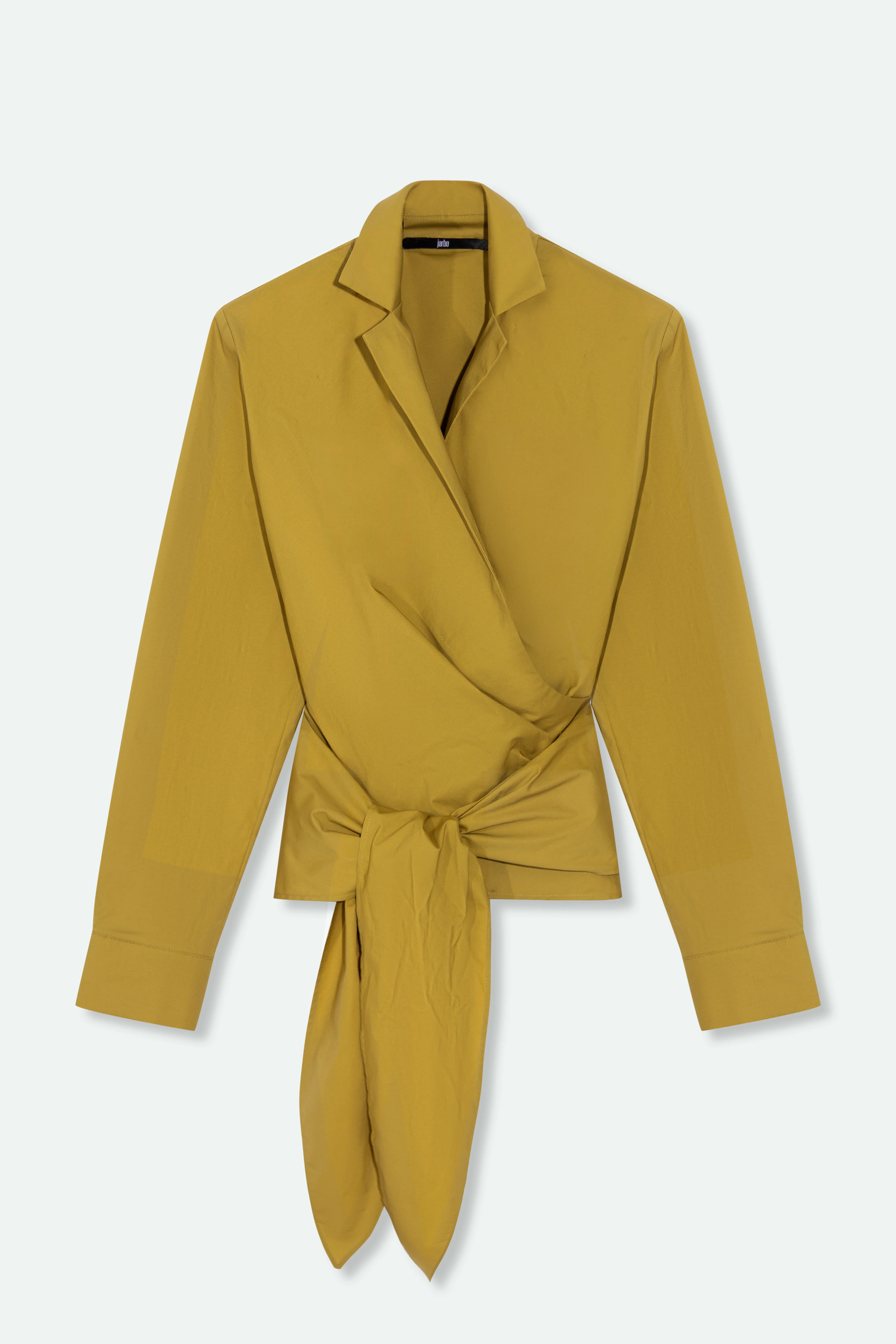 TORINO WRAP SHIRT IN ITALIAN FINE STRETCH COTTON - Image 4