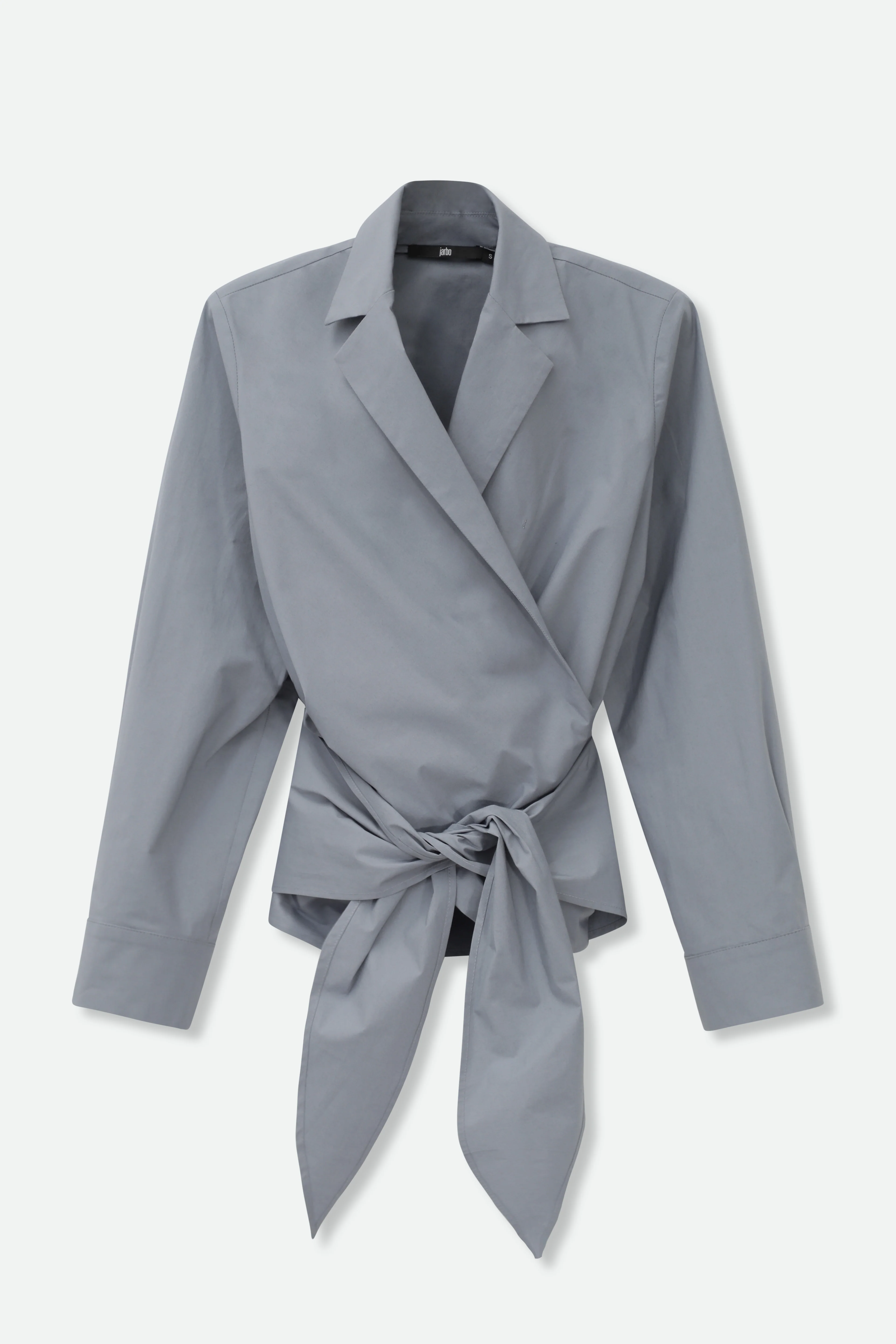 TORINO WRAP SHIRT IN ITALIAN FINE STRETCH COTTON - Image 6
