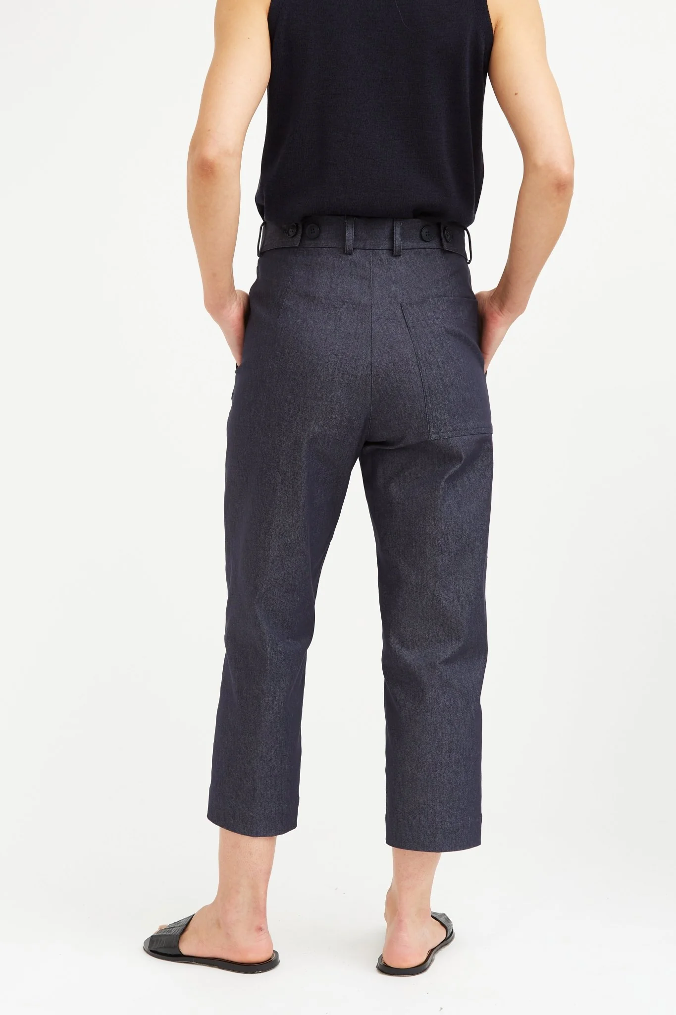GEORGIA TROUSER PANT IN TECHNICAL STRETCH COTTON - Image 4