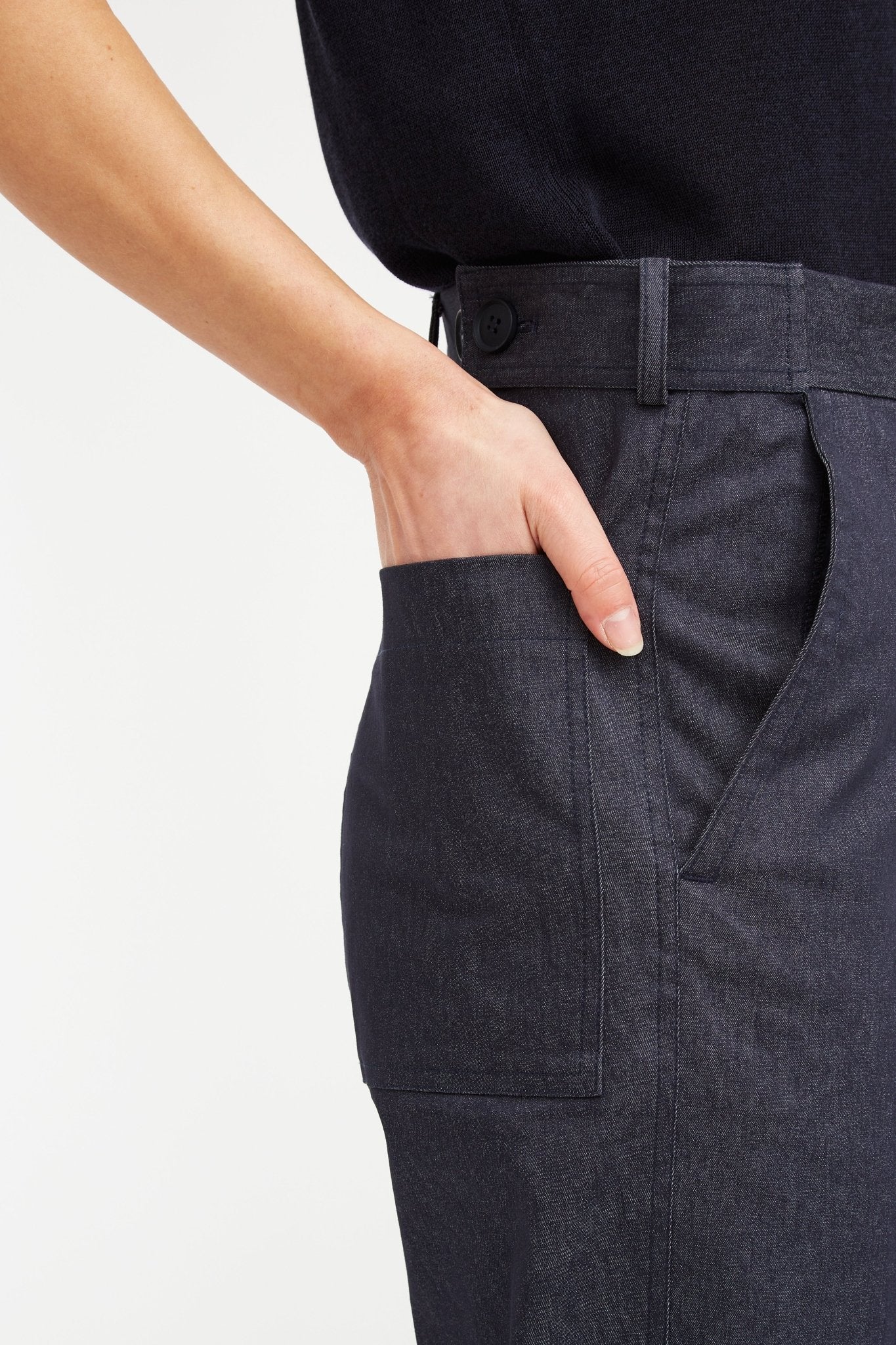GEORGIA TROUSER PANT IN TECHNICAL STRETCH COTTON - Image 6