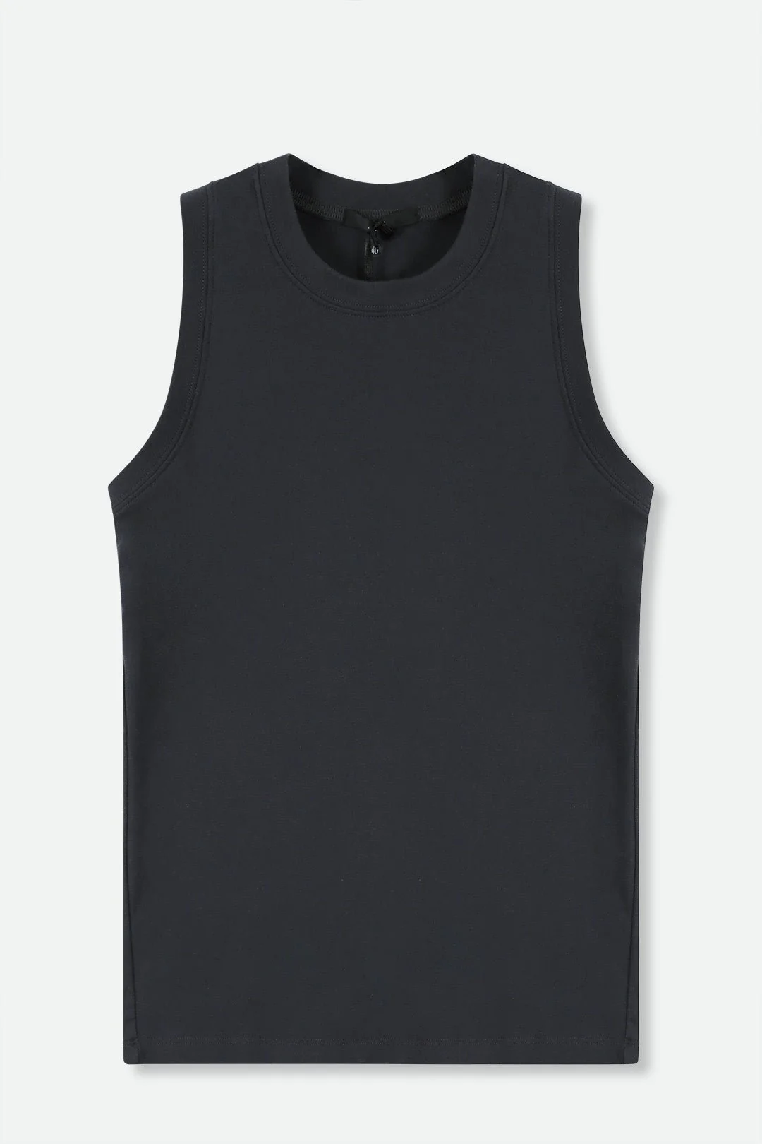 TUNIC LENGTH MUSCLE TANK IN PIMA COTTON STRETCH INK