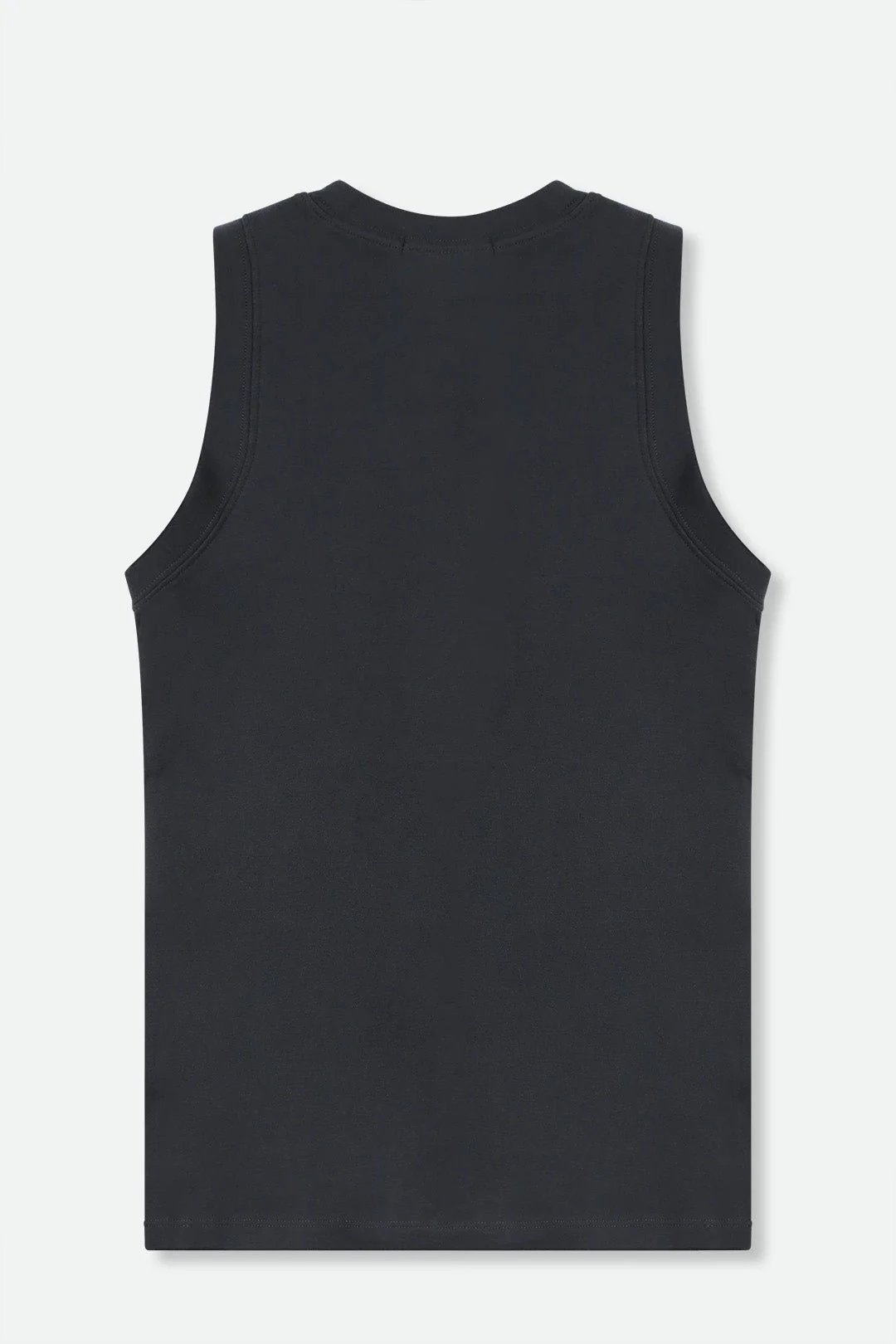 TUNIC LENGTH MUSCLE TANK IN PIMA COTTON STRETCH INK - Image 2