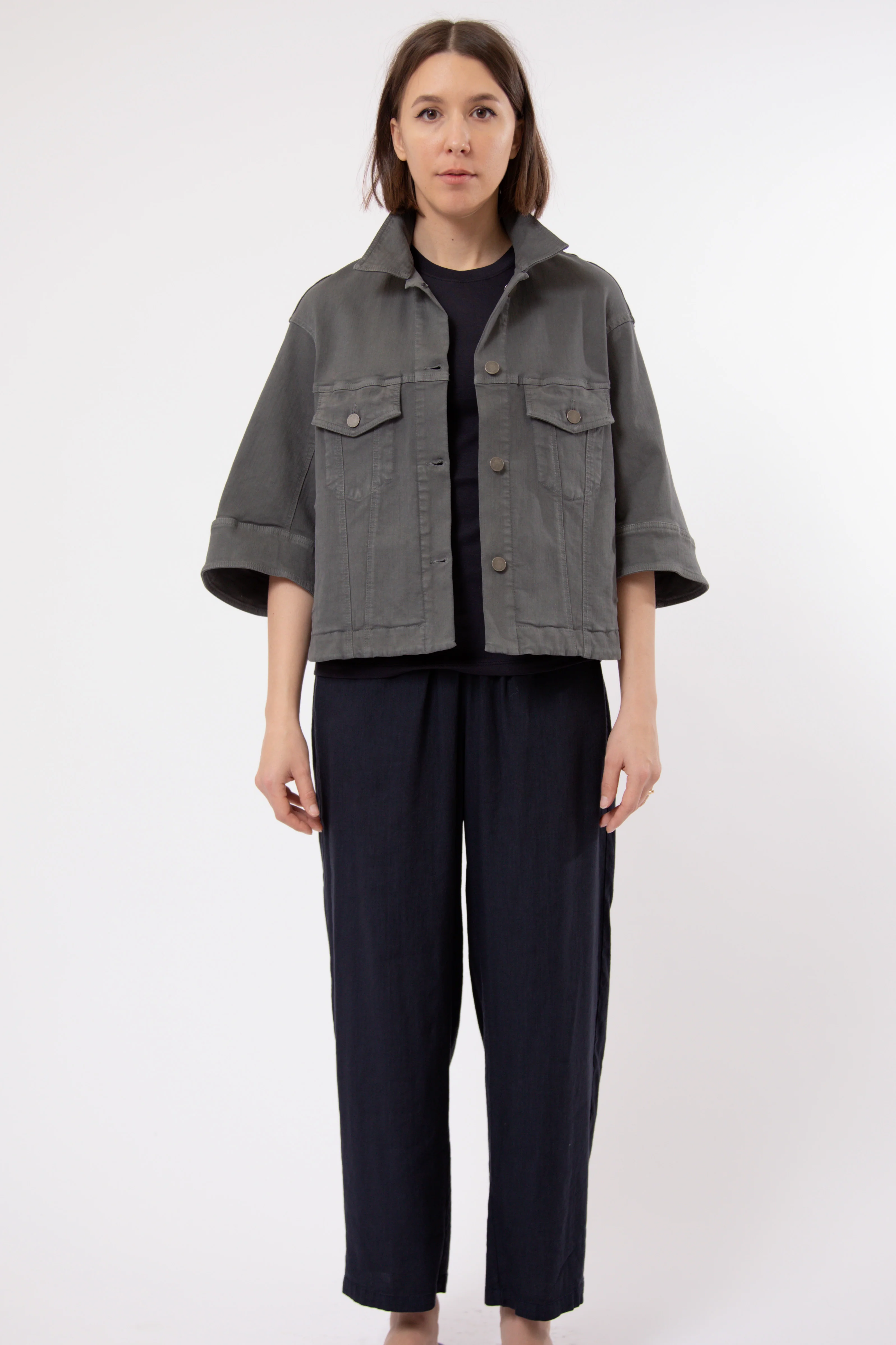 VENETO JACKET GARMENT-DYED ITALIAN STRETCH DENIM - Image 17