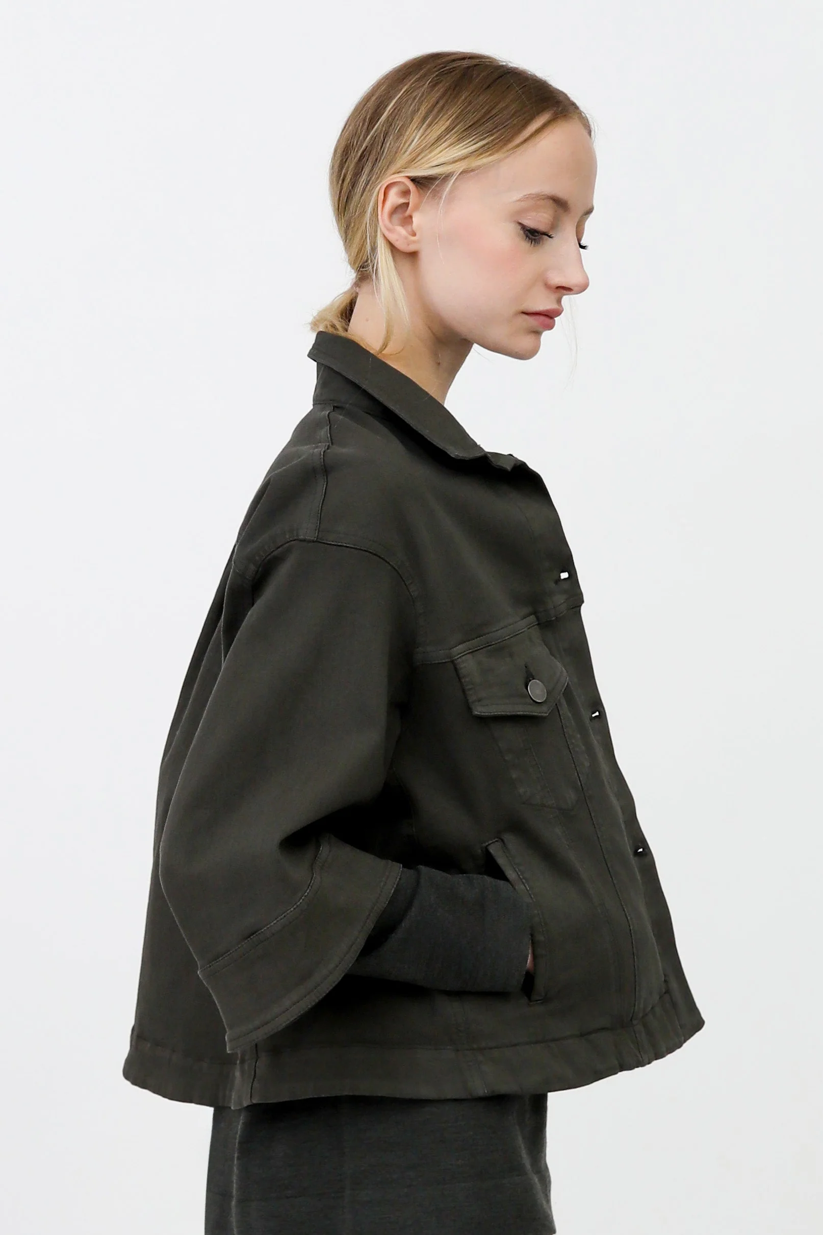 VENETO JACKET GARMENT-DYED ITALIAN STRETCH DENIM - Image 8