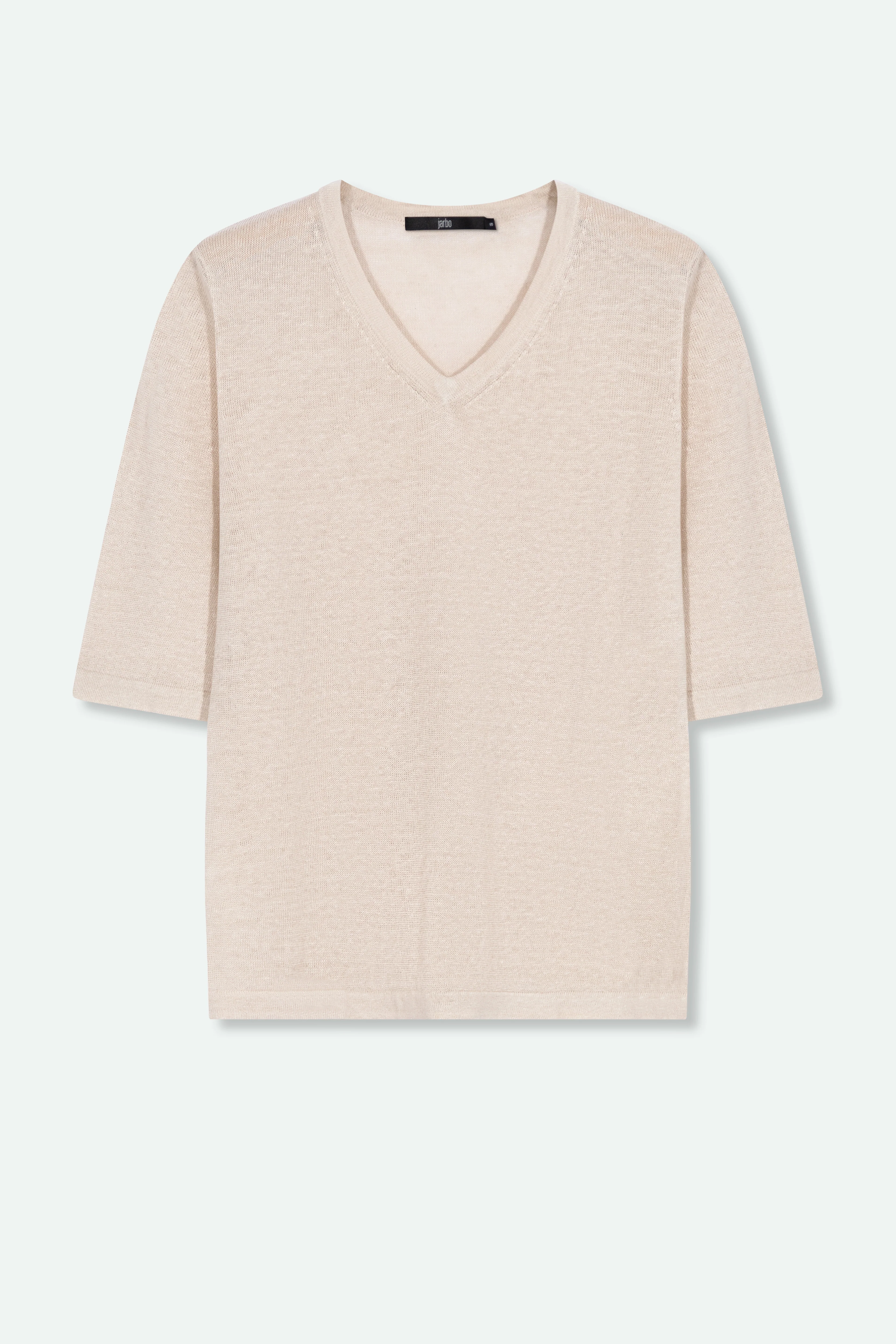VERO V-NECK IN FINE GAUGE ITALIAN LINEN KNIT - Image 10