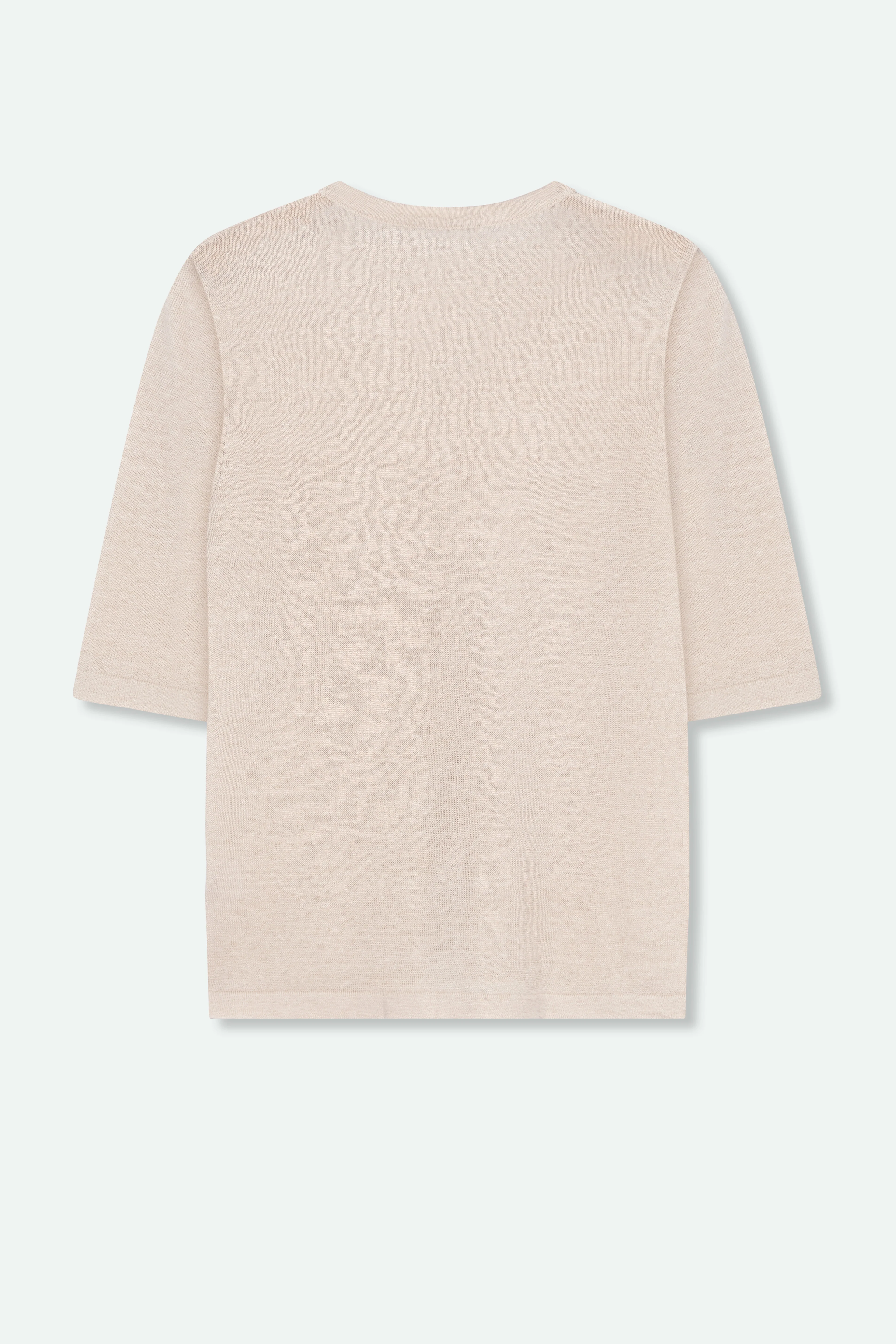 VERO V-NECK IN FINE GAUGE ITALIAN LINEN KNIT - Image 12