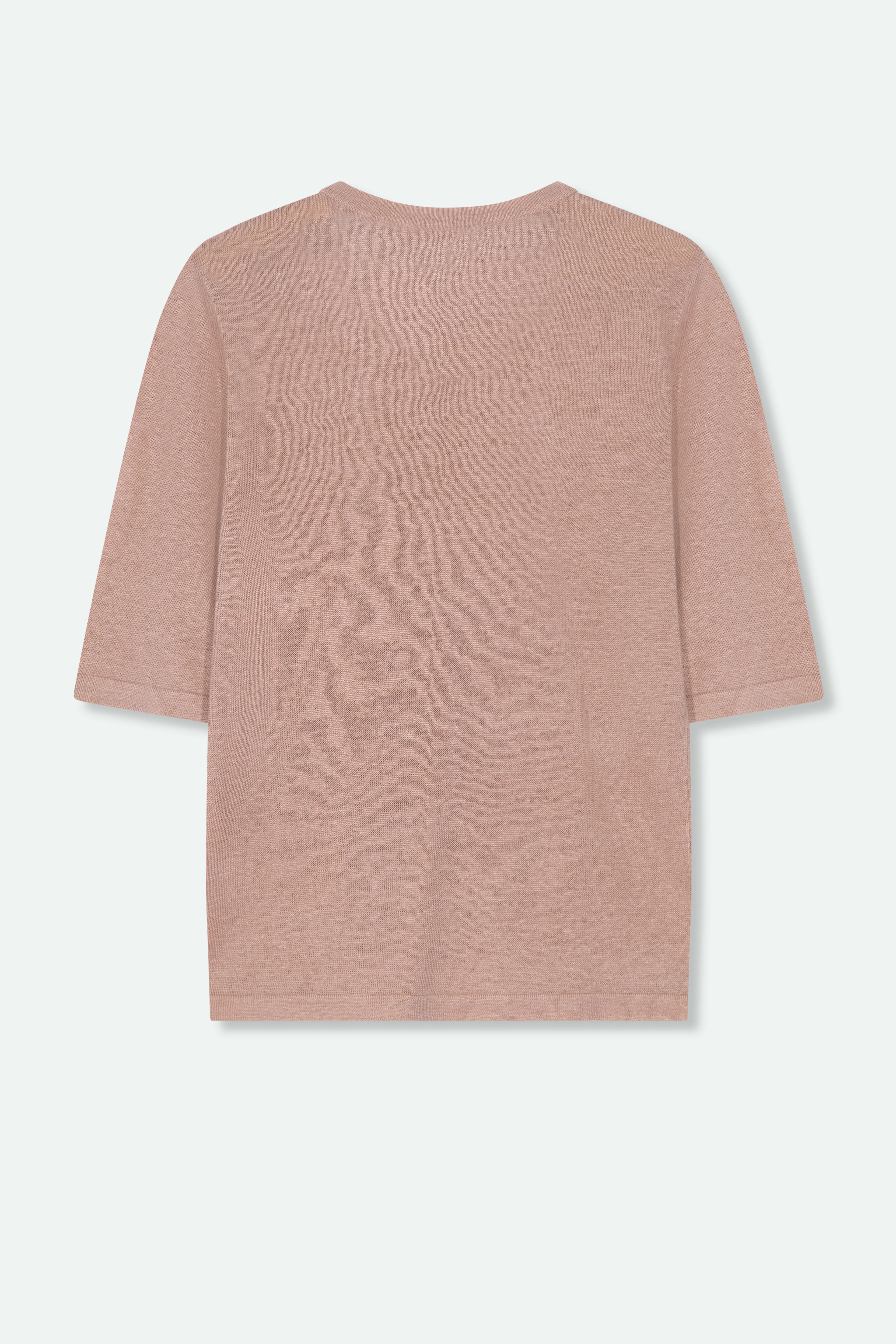 VERO V-NECK IN FINE GAUGE ITALIAN LINEN KNIT - Image 6
