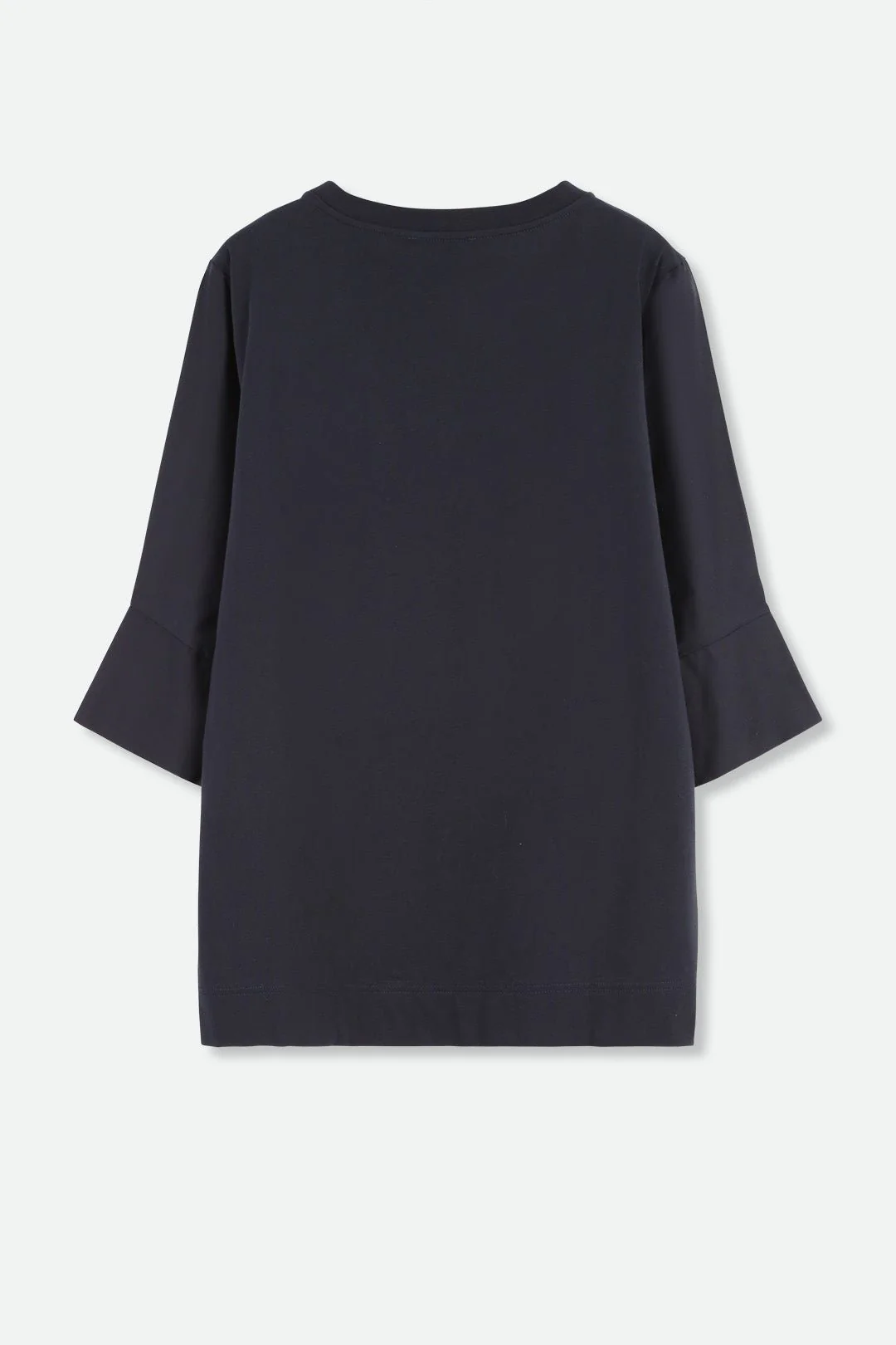 MANDA WIDE CUFF TOP IN ITALIAN JERSEY AND POPLIN COTTON - Image 10