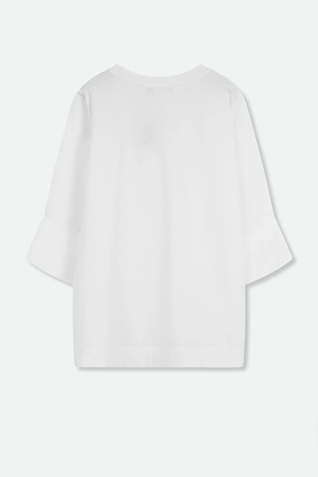 MANDA WIDE CUFF TOP IN ITALIAN JERSEY AND POPLIN COTTON - Image 7