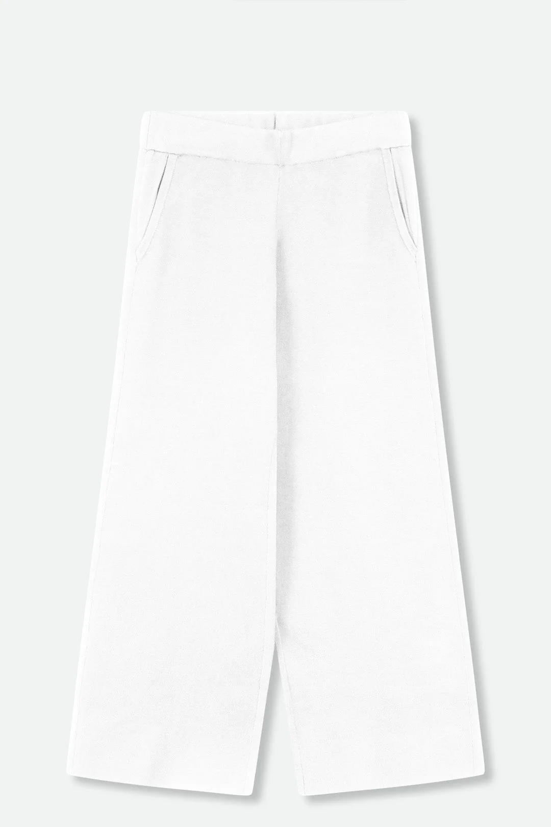 PAYTON WIDE LEG CROP PANT IN KNIT PIMA COTTON - Image 4