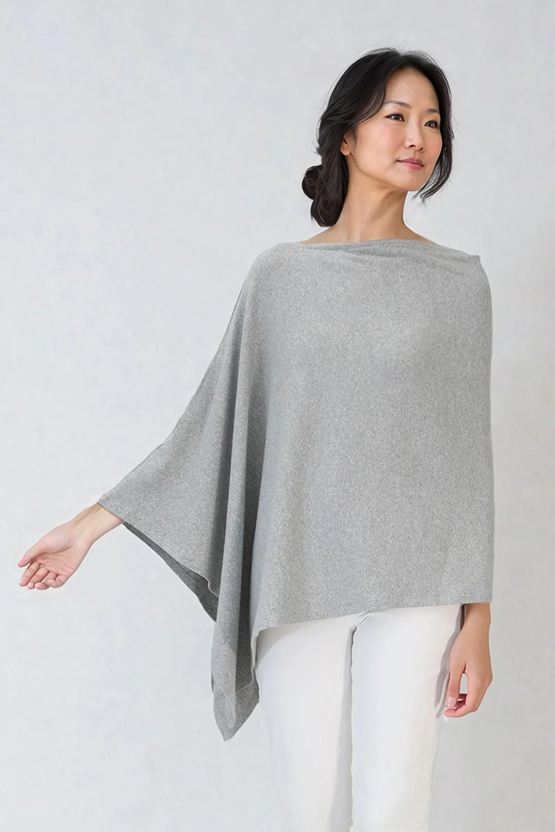 VARA WRAP IN HEATHERED PIMA COTTON STRETCH - Image 6